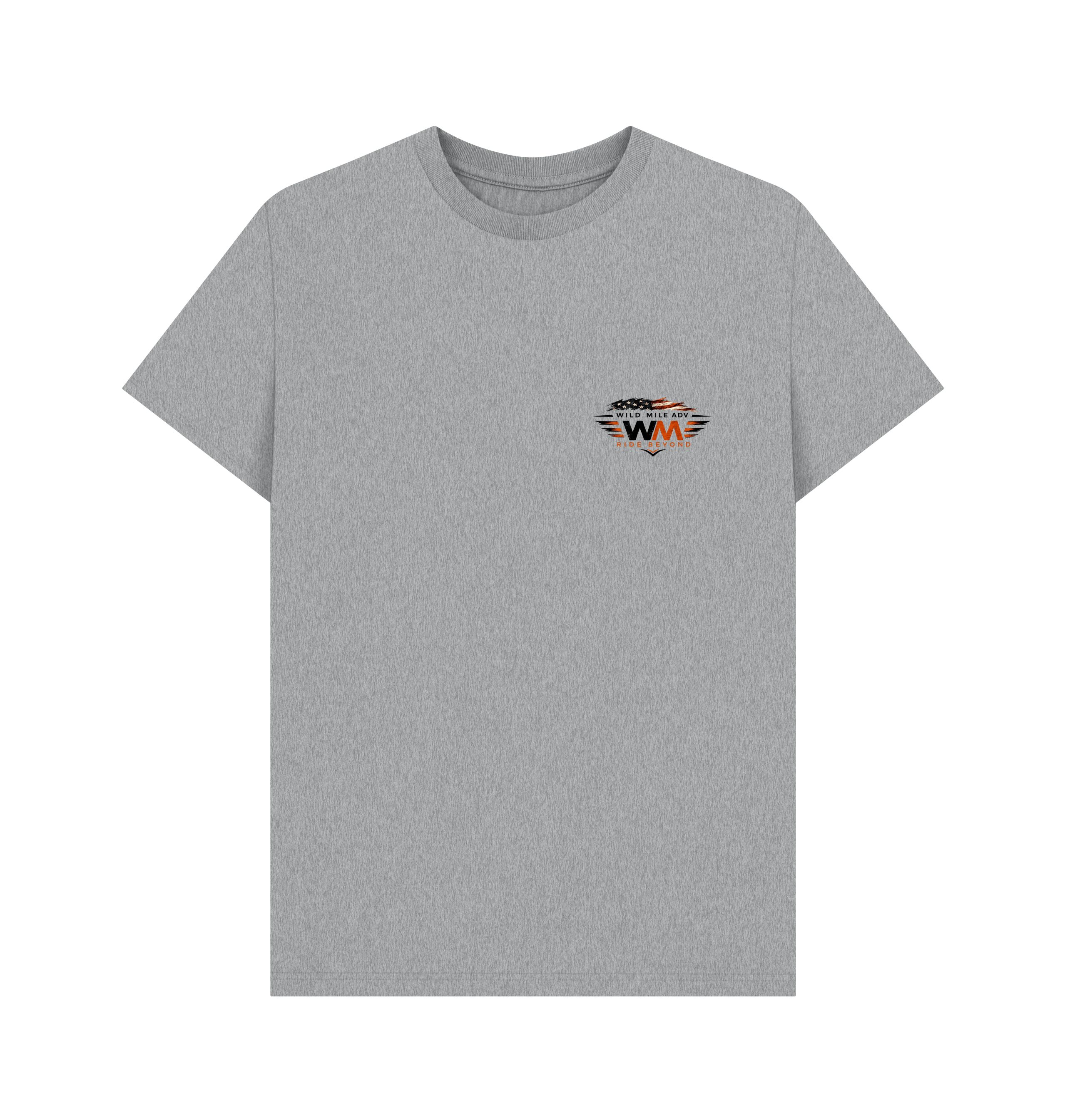Athletic Grey Printed T-shirt Front