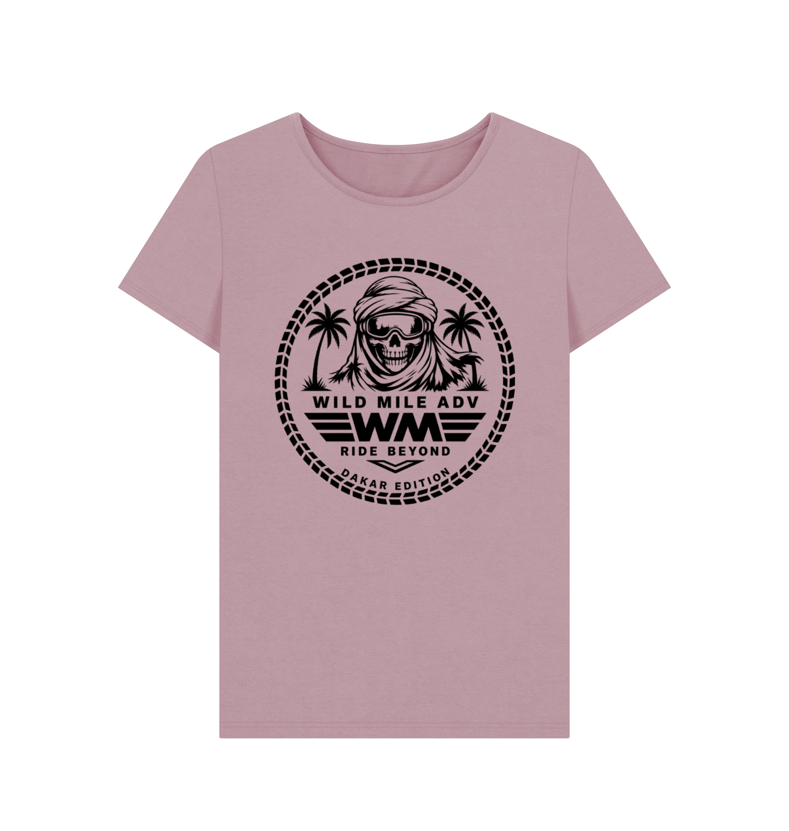 Mauve Printed T-shirt Front