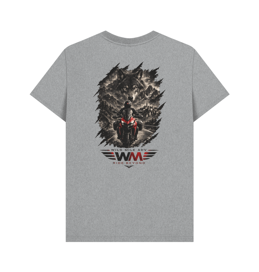 Athletic Grey Printed T-shirt Back