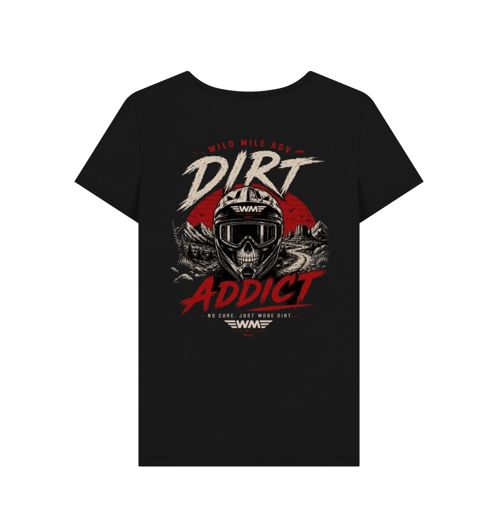 Black Printed T-shirt Back