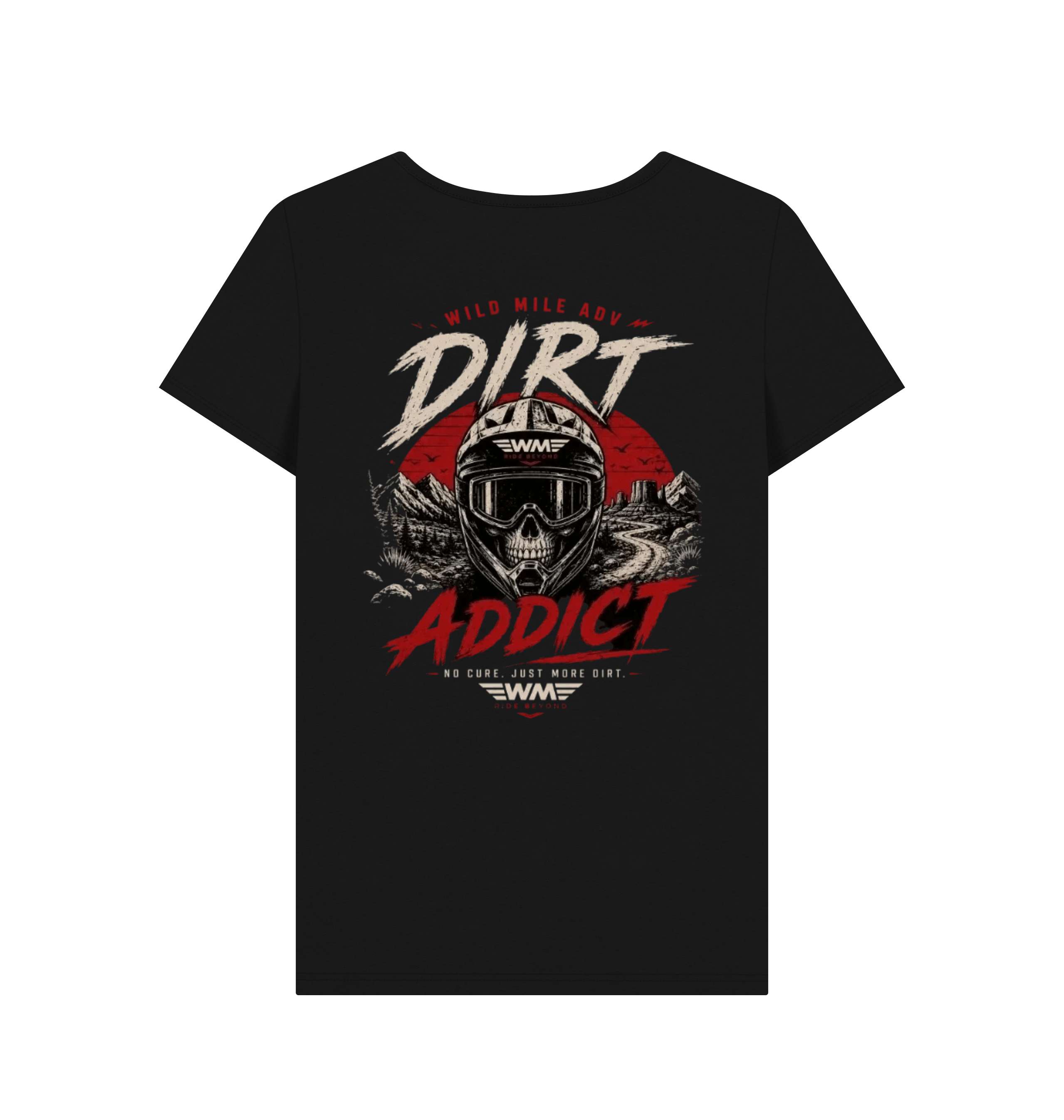 Black Printed T-shirt Back