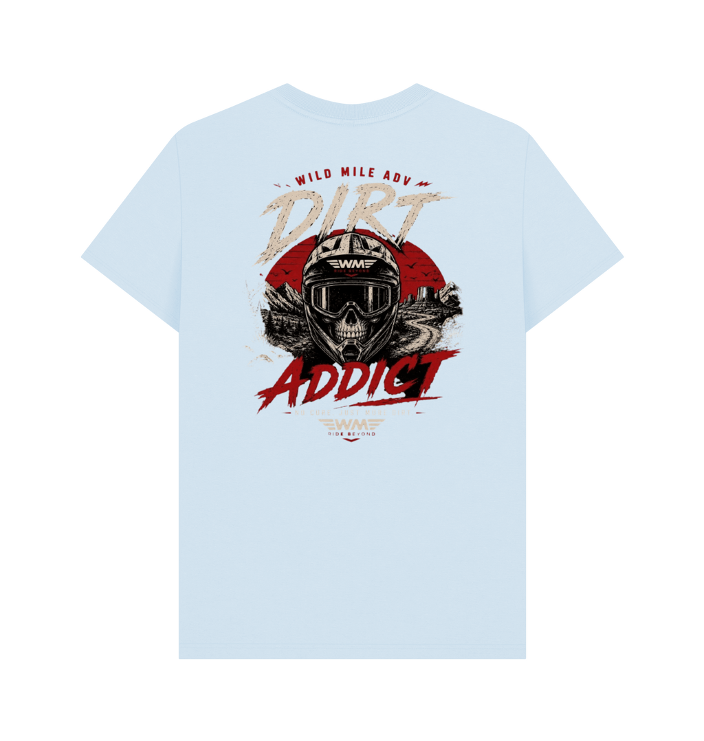 Sky Blue Printed T-shirt Back