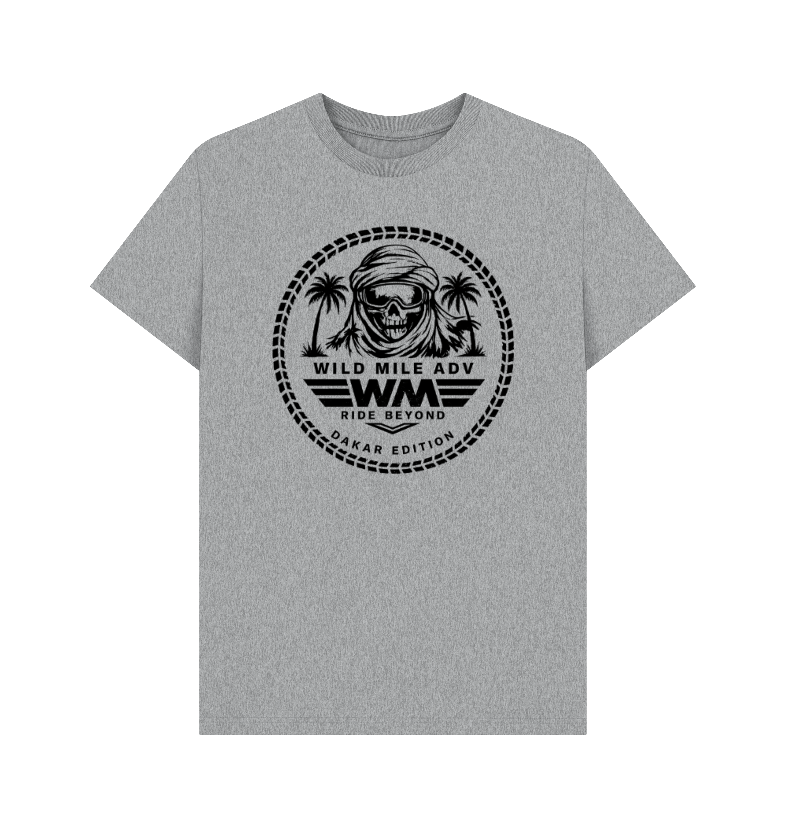 Athletic Grey Printed T-shirt Front