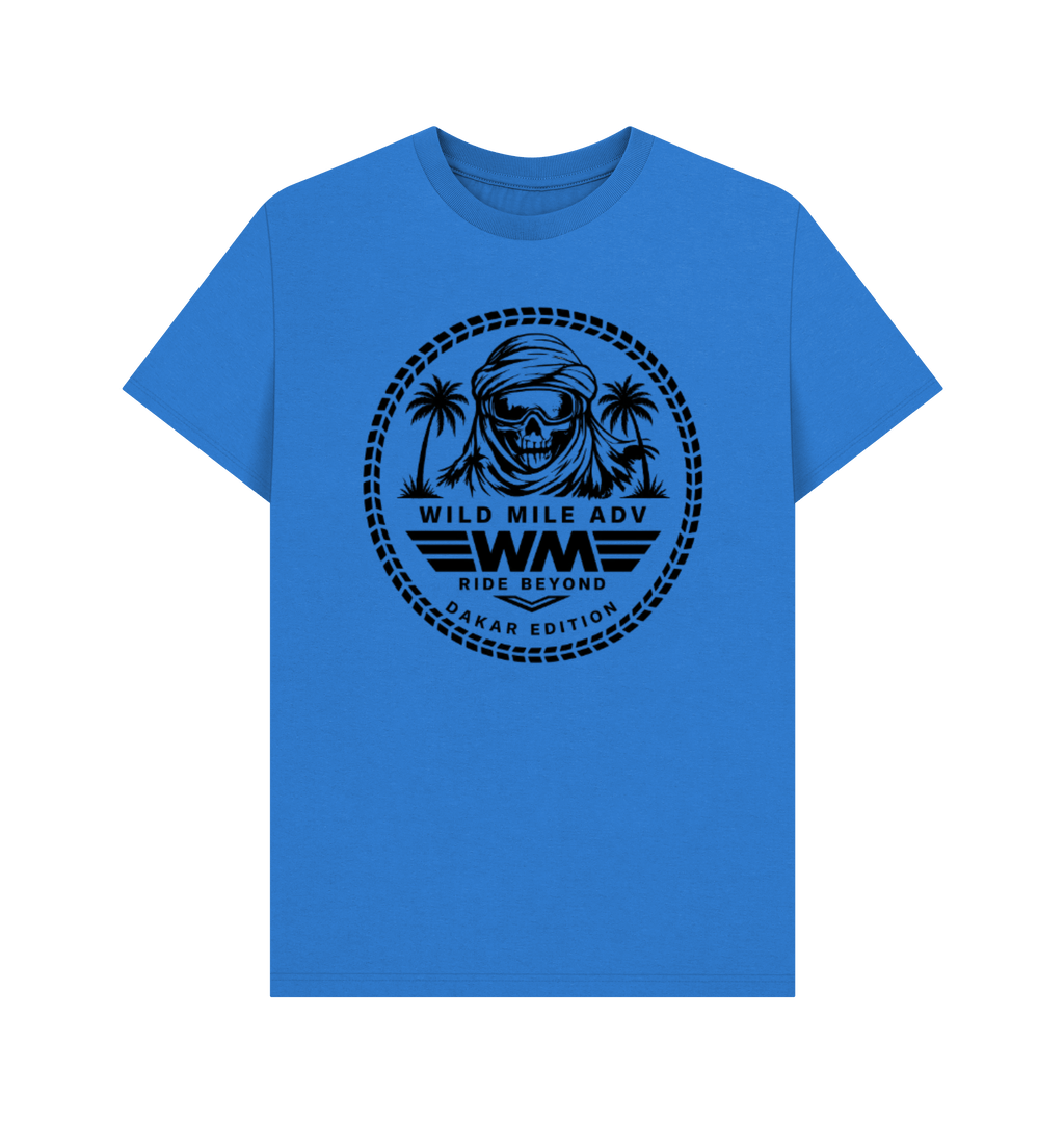 Bright Blue Printed T-shirt Front