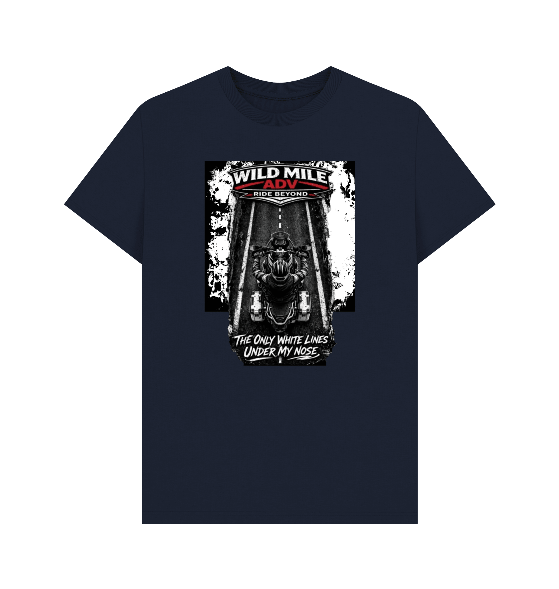 WMADV - White Lines Tee - Wild Mile ADVPrinted T-shirt