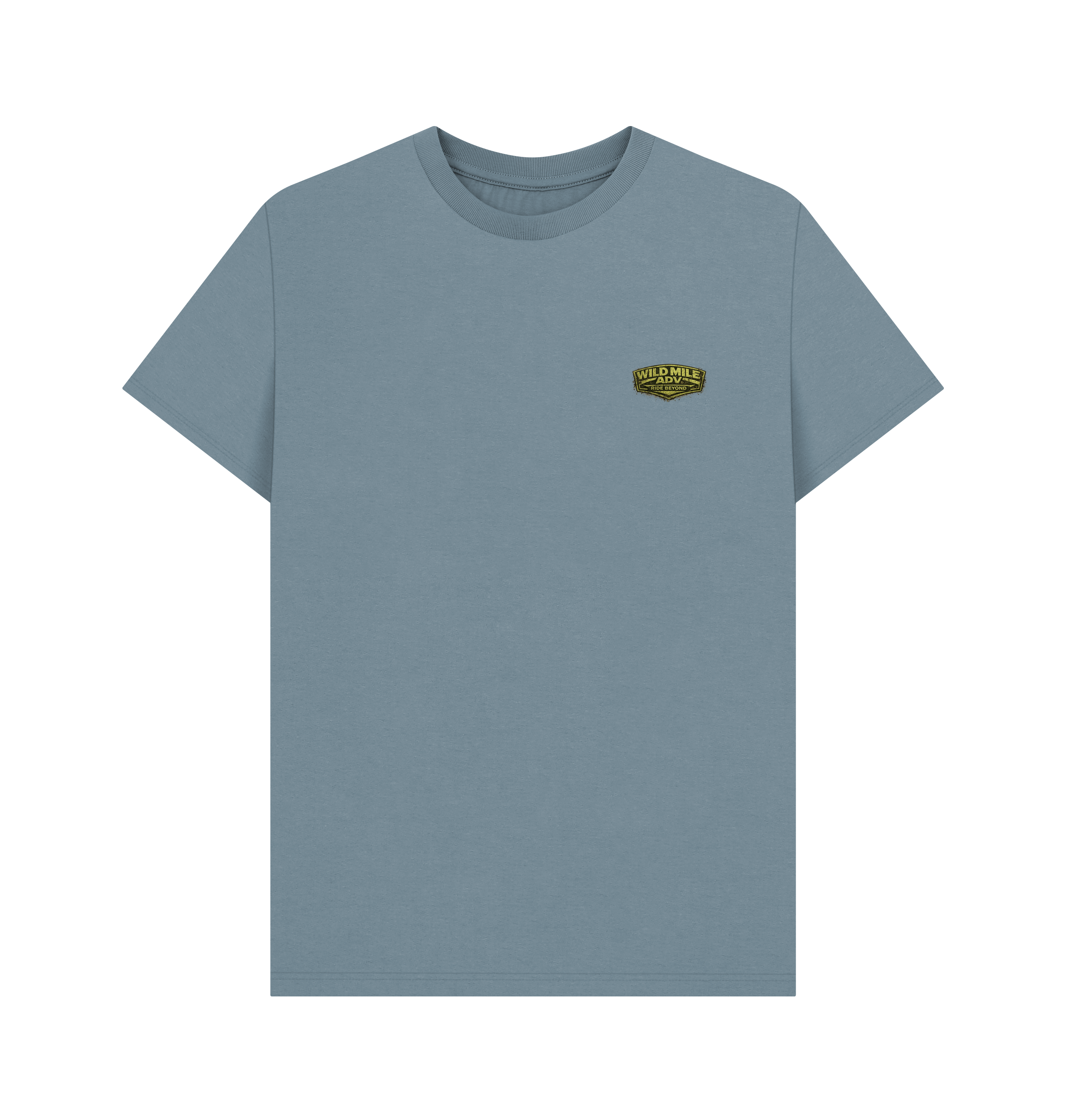 Stone Blue Printed T-shirt Front