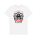 White Printed T-shirt Front