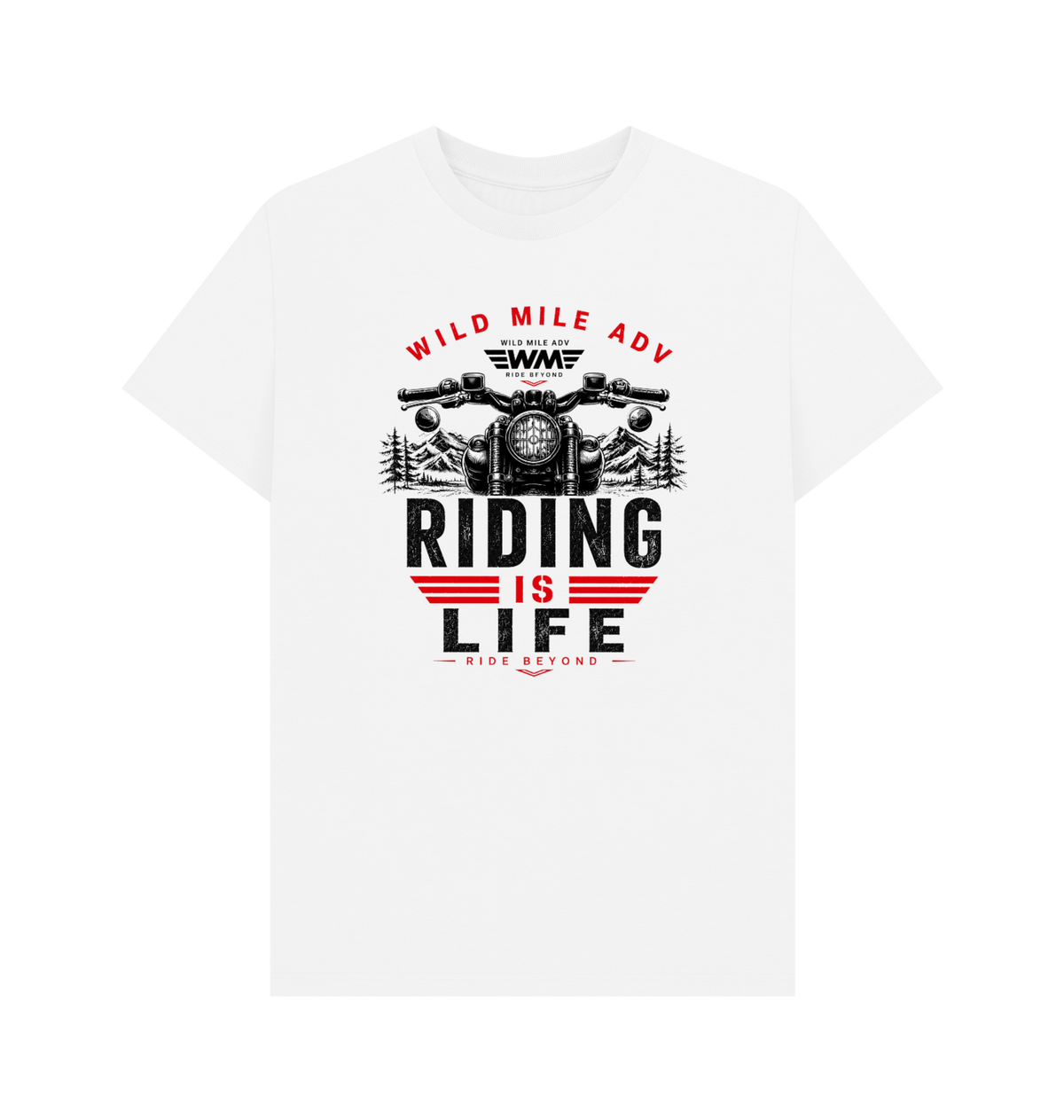 White Printed T-shirt Front