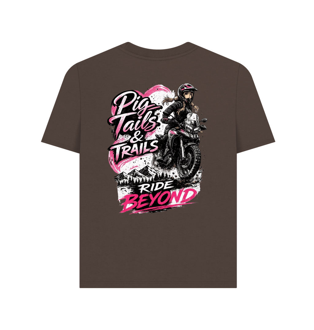 Chocolate Printed T-shirt Back