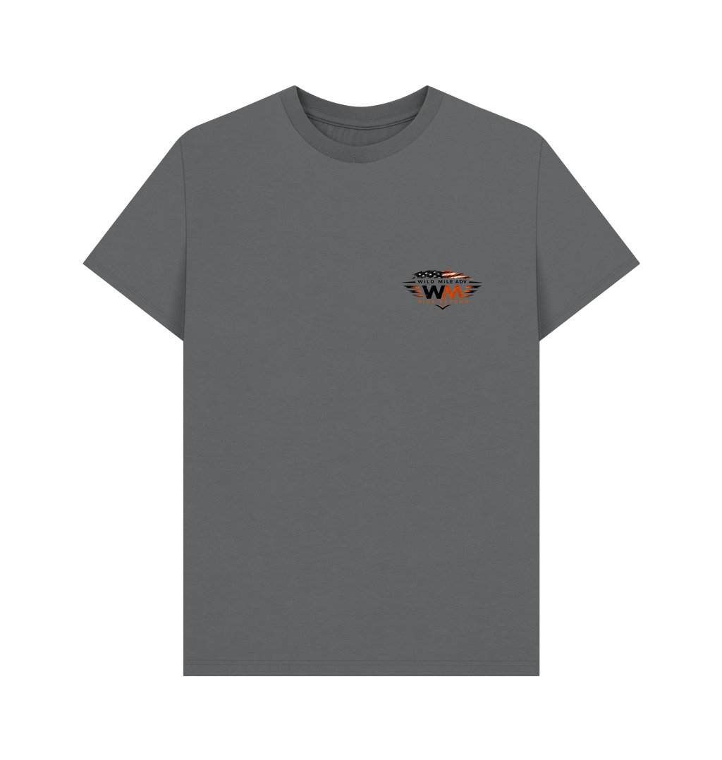 Slate Grey Printed T-shirt Front