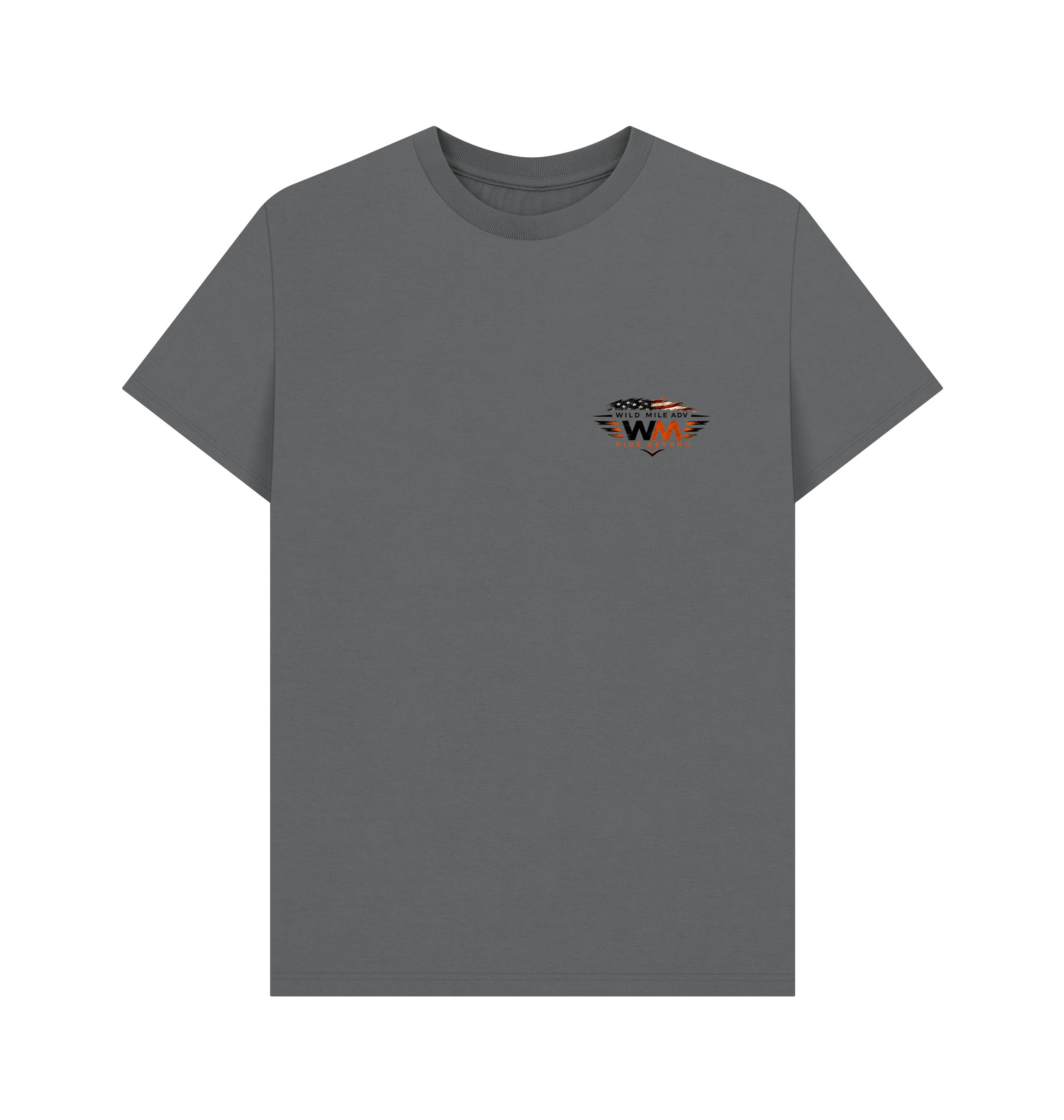 Slate Grey Printed T-shirt Front