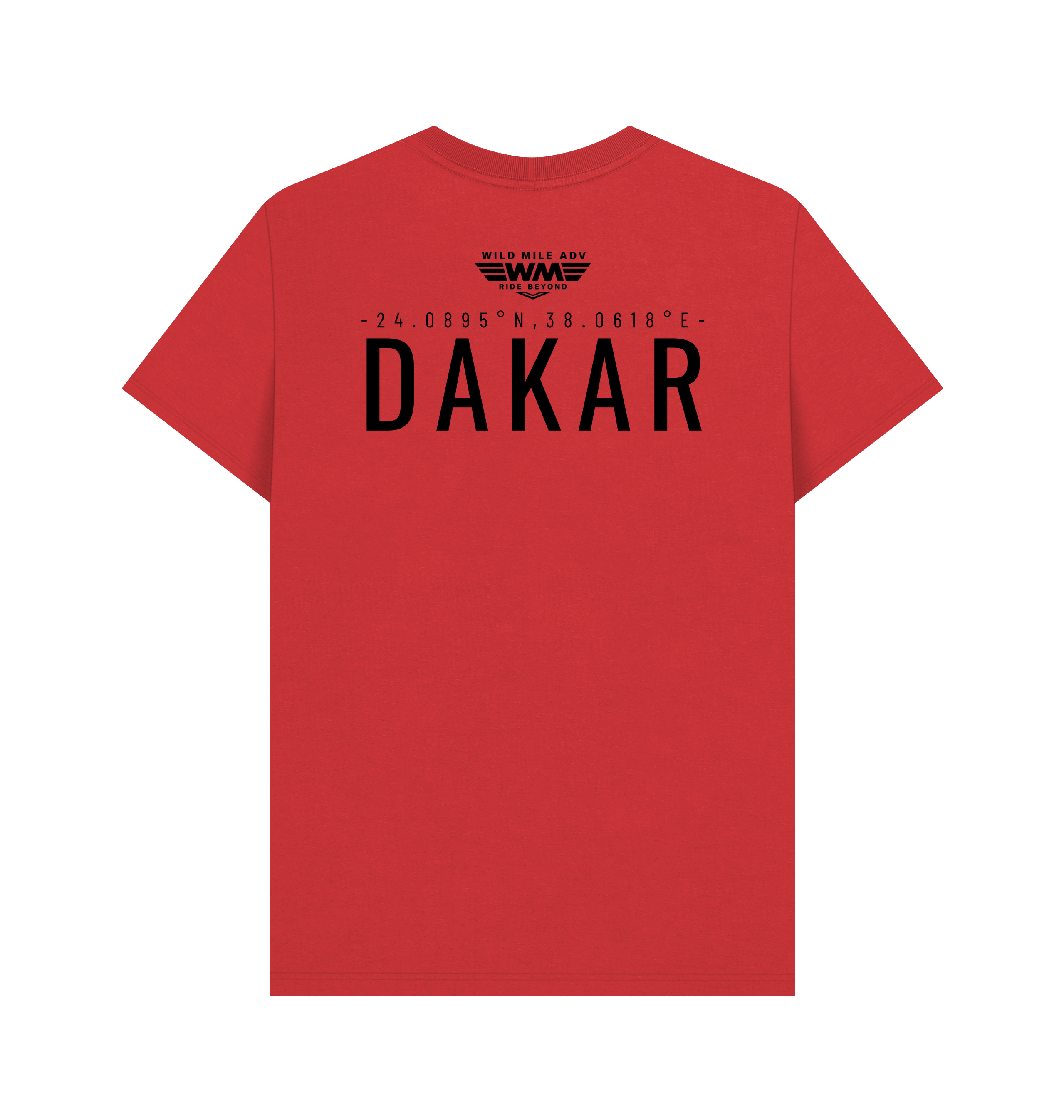 Red Printed T-shirt Back
