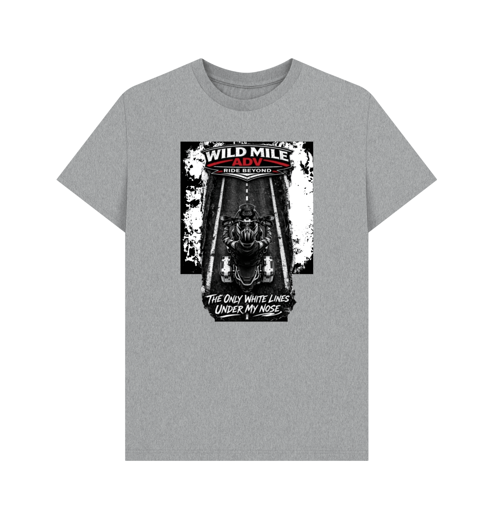WMADV - White Lines Tee - Wild Mile ADVPrinted T-shirt
