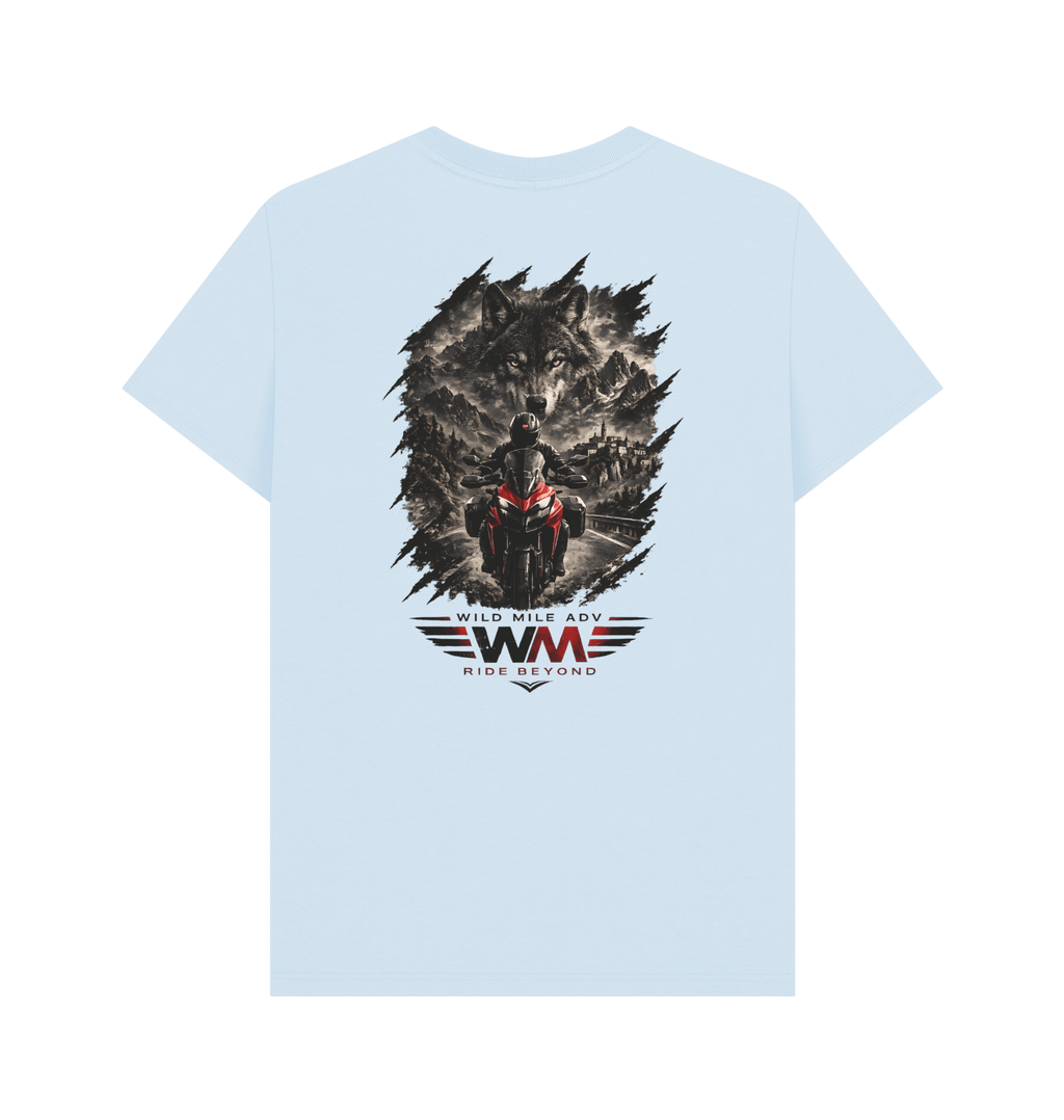 Sky Blue Printed T-shirt Back