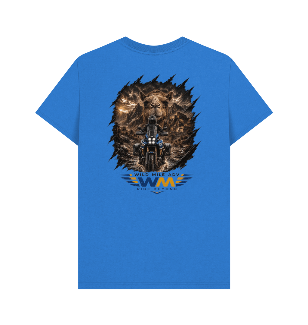 Bright Blue Printed T-shirt Back