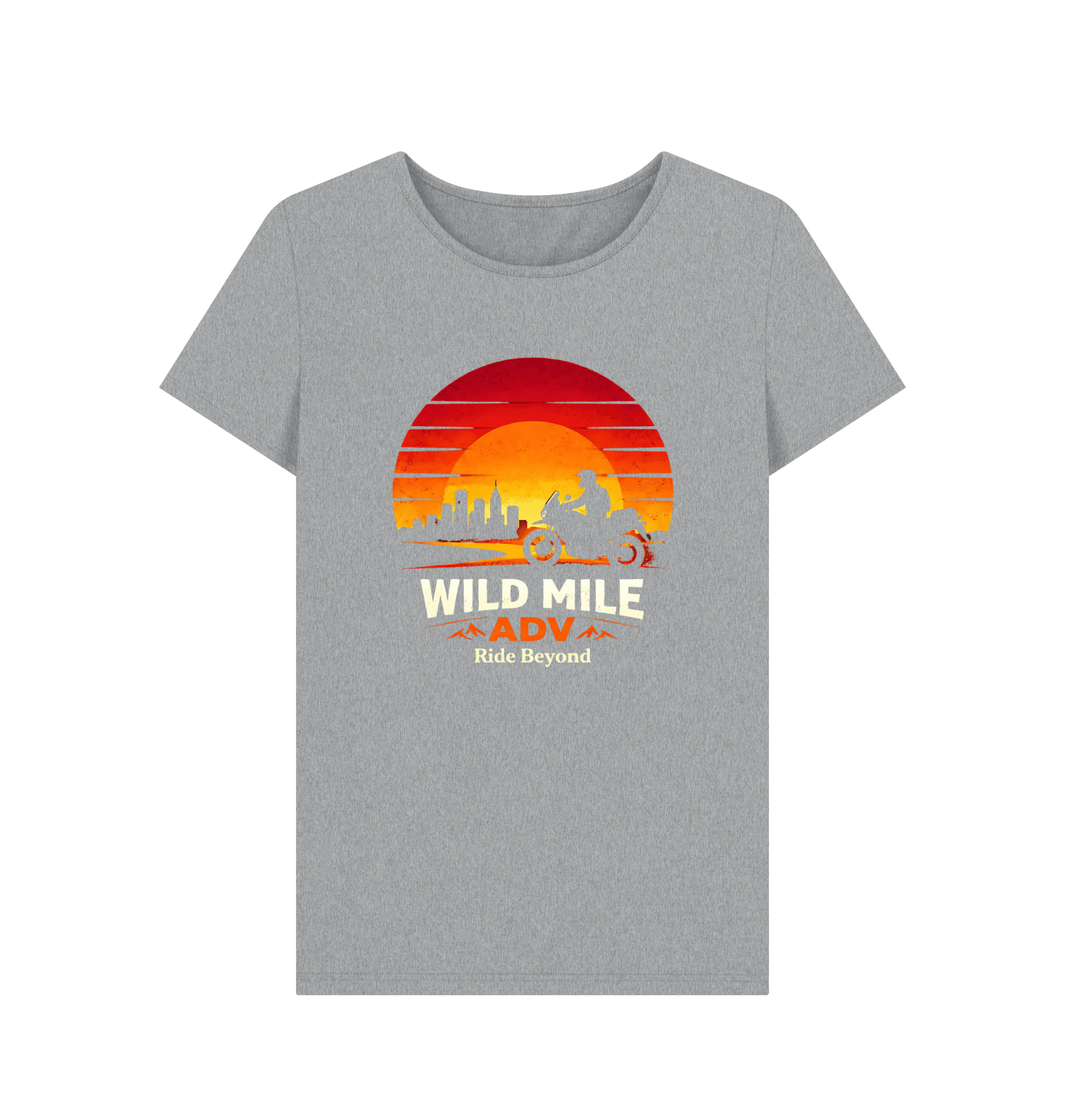 WMADV - Womens Suncity Crew Tee - Wild Mile ADVPrinted T-shirt