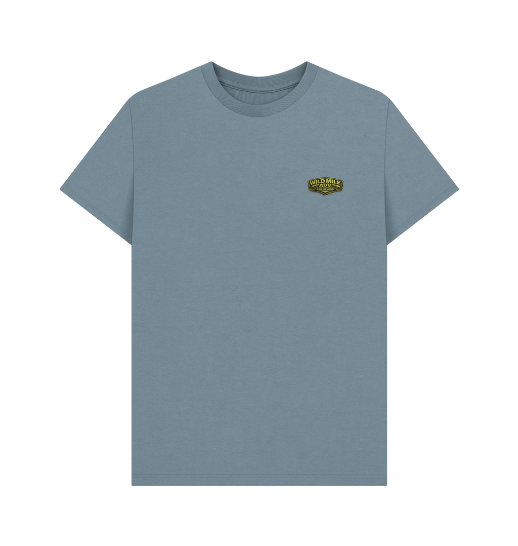 Stone Blue Printed T-shirt Front