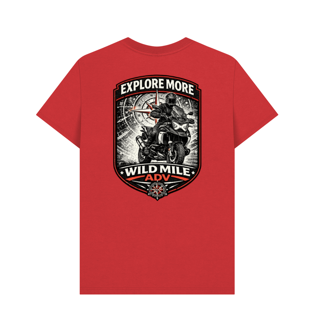 Red Printed T-shirt Back