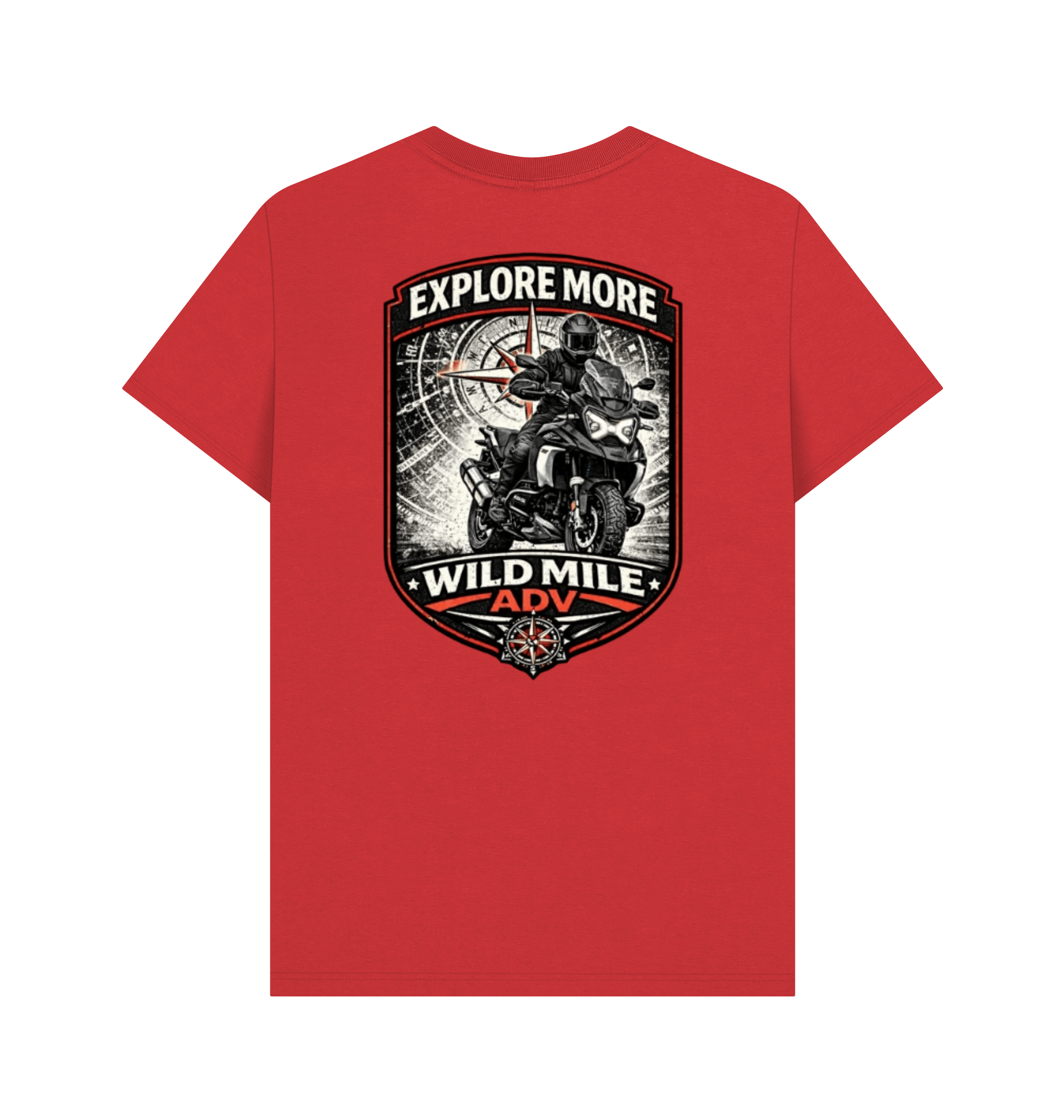 Red Printed T-shirt Back