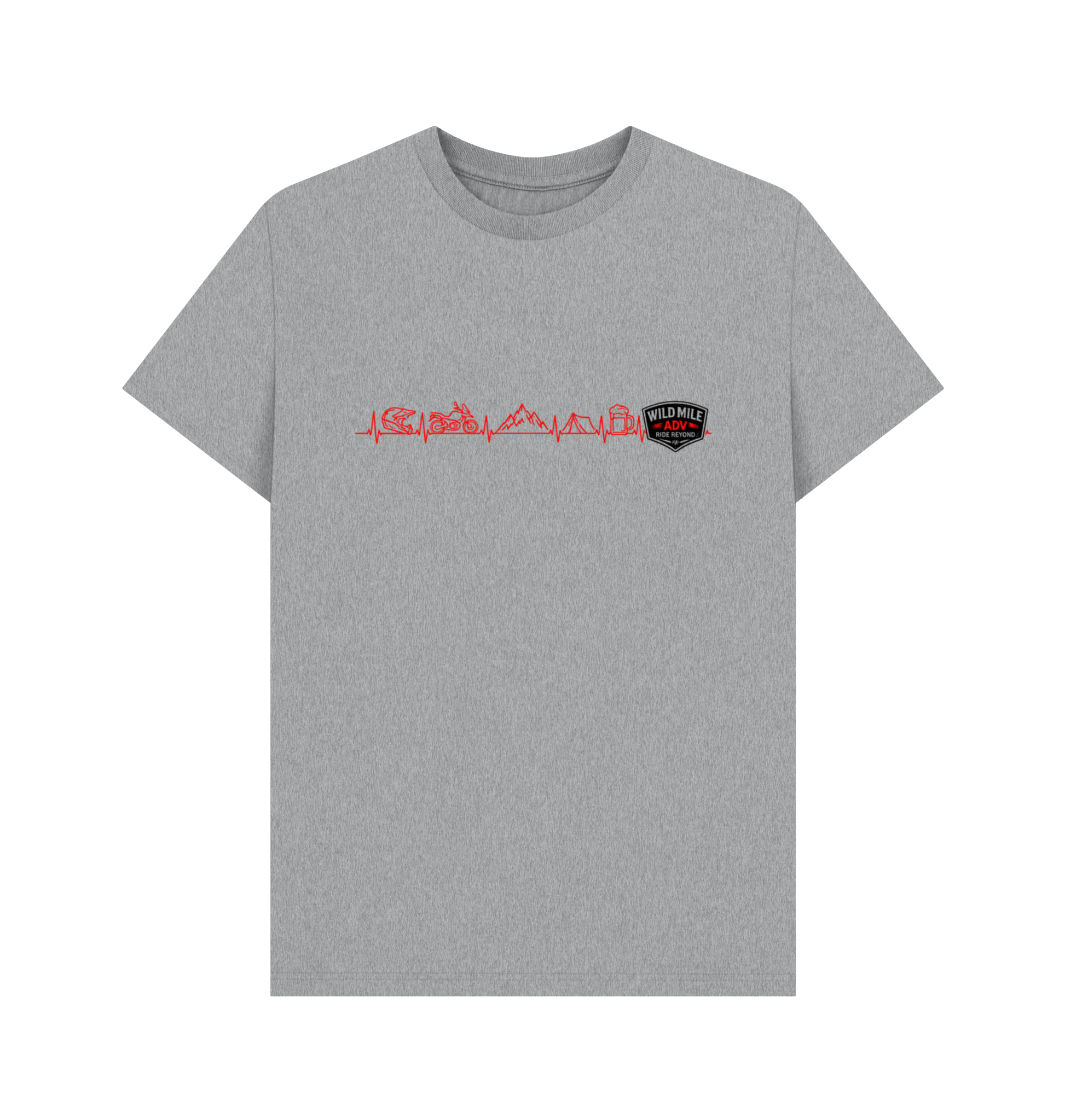 WMADV - Heart Rate Tee - Wild Mile ADVPrinted T-shirt