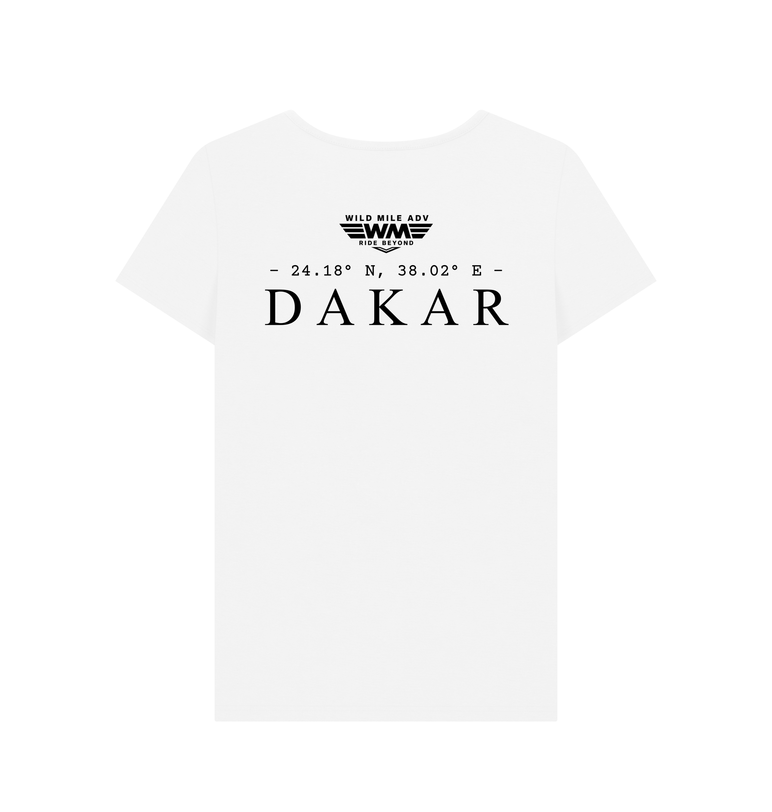 White Printed T-shirt Back