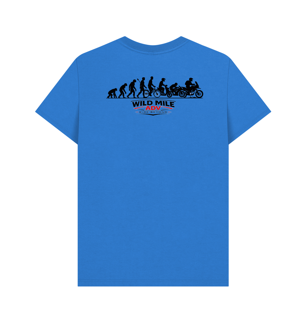 Bright Blue Printed T-shirt Back