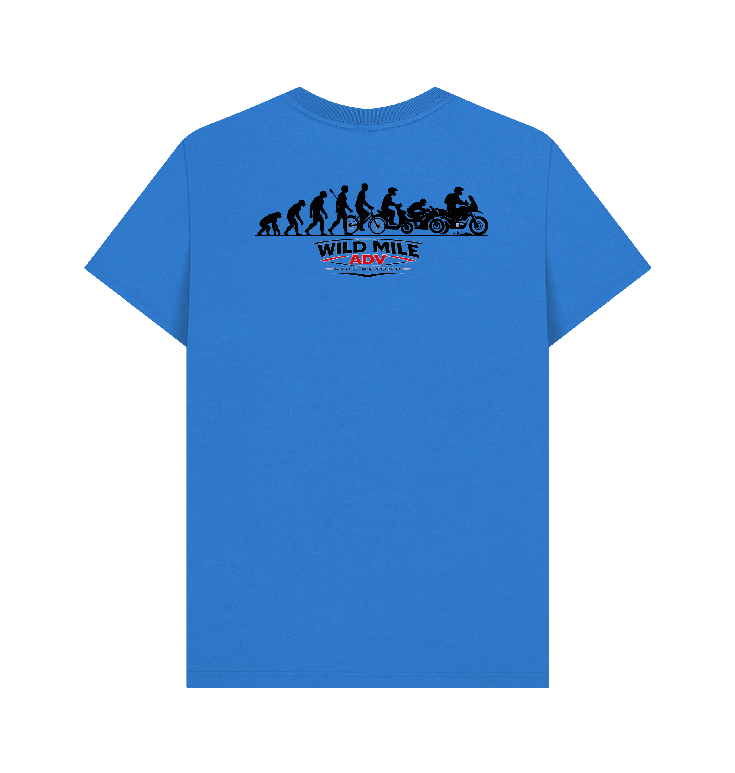 Bright Blue Printed T-shirt Back