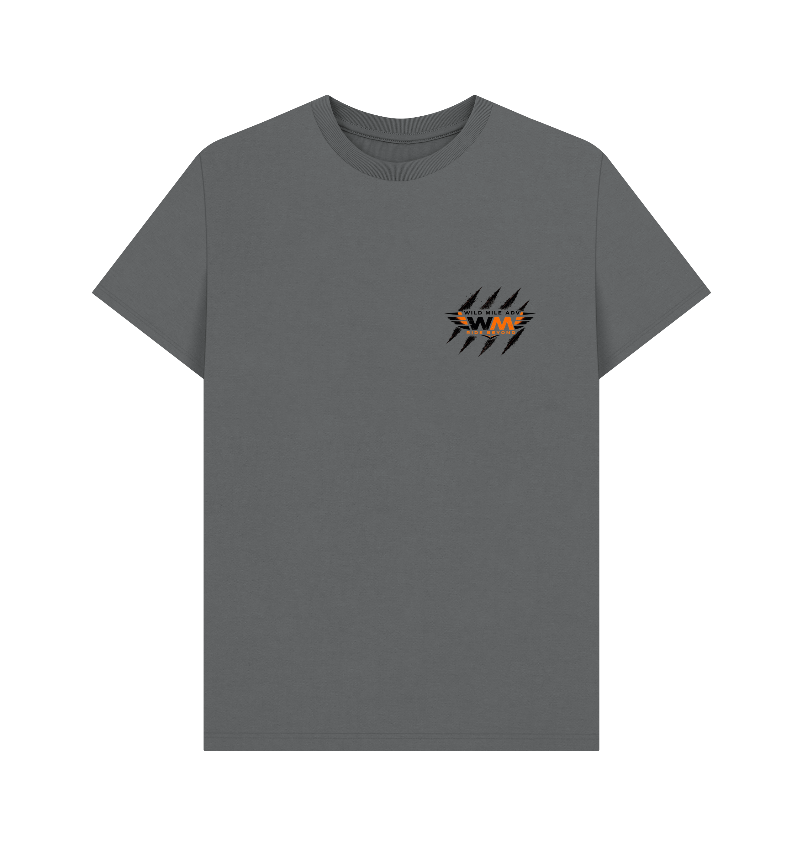 Slate Grey Printed T-shirt Front