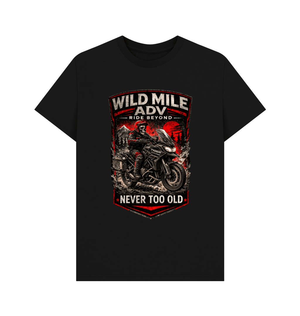 Black Printed T-shirt Front