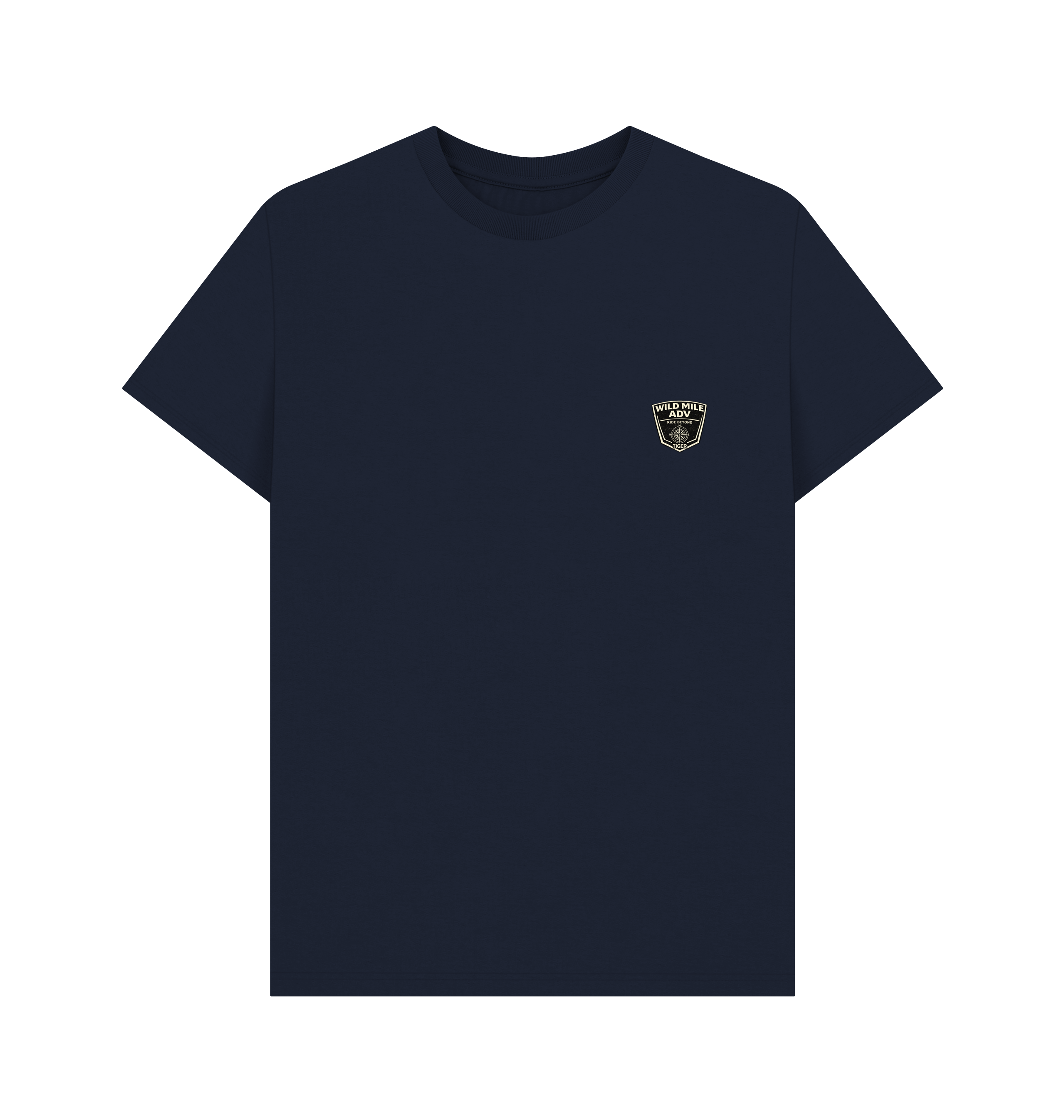 Navy Blue Printed T-shirt Front