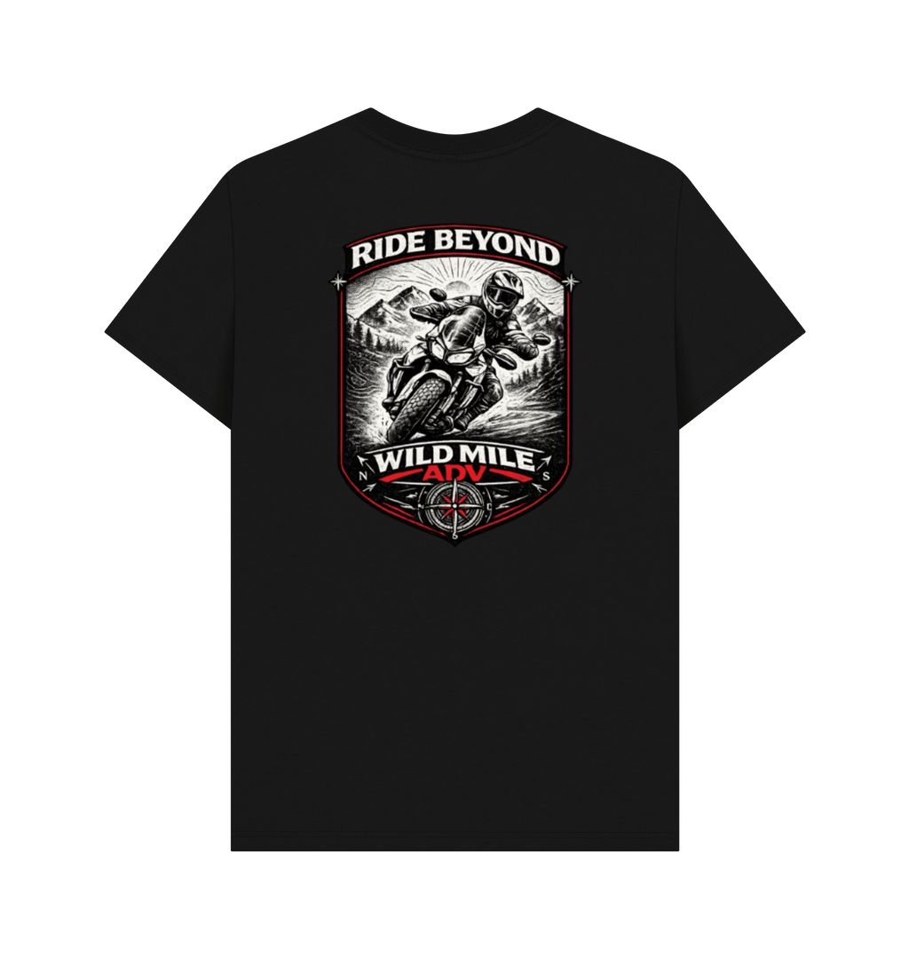 Black Printed T-shirt Back