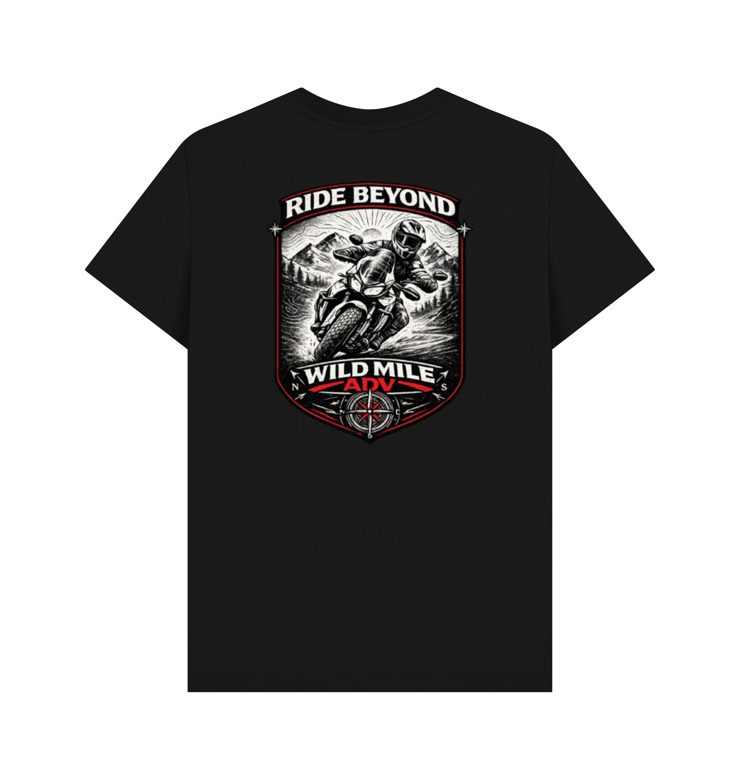 Black Printed T-shirt Back