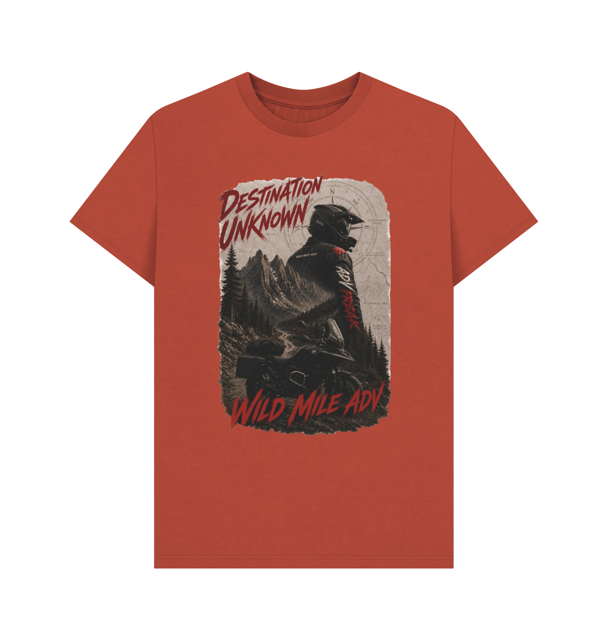 WMADV - Destination Unknown Tee - Wild Mile ADVPrinted T-shirt