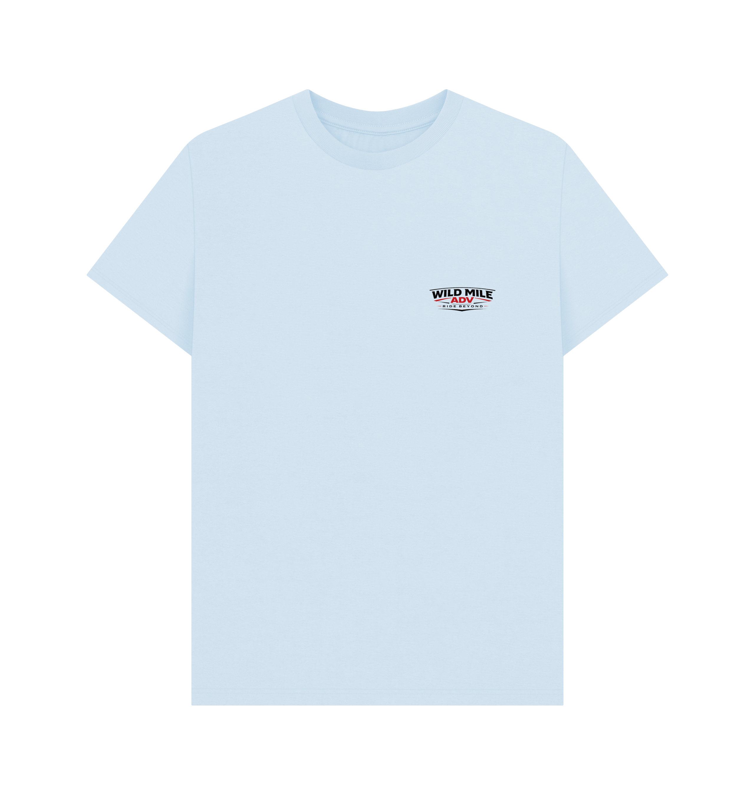 Sky Blue Printed T-shirt Front