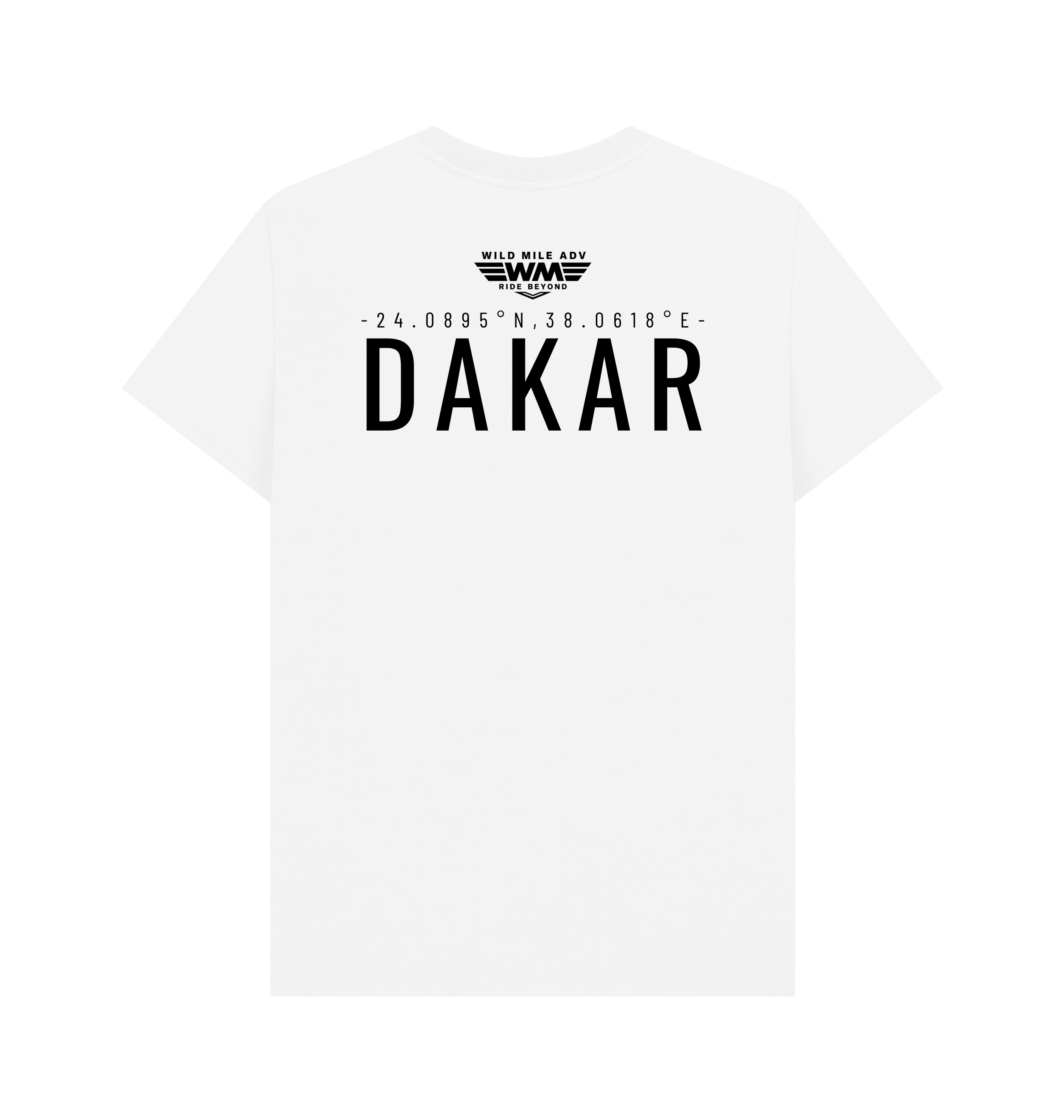 White Printed T-shirt Back