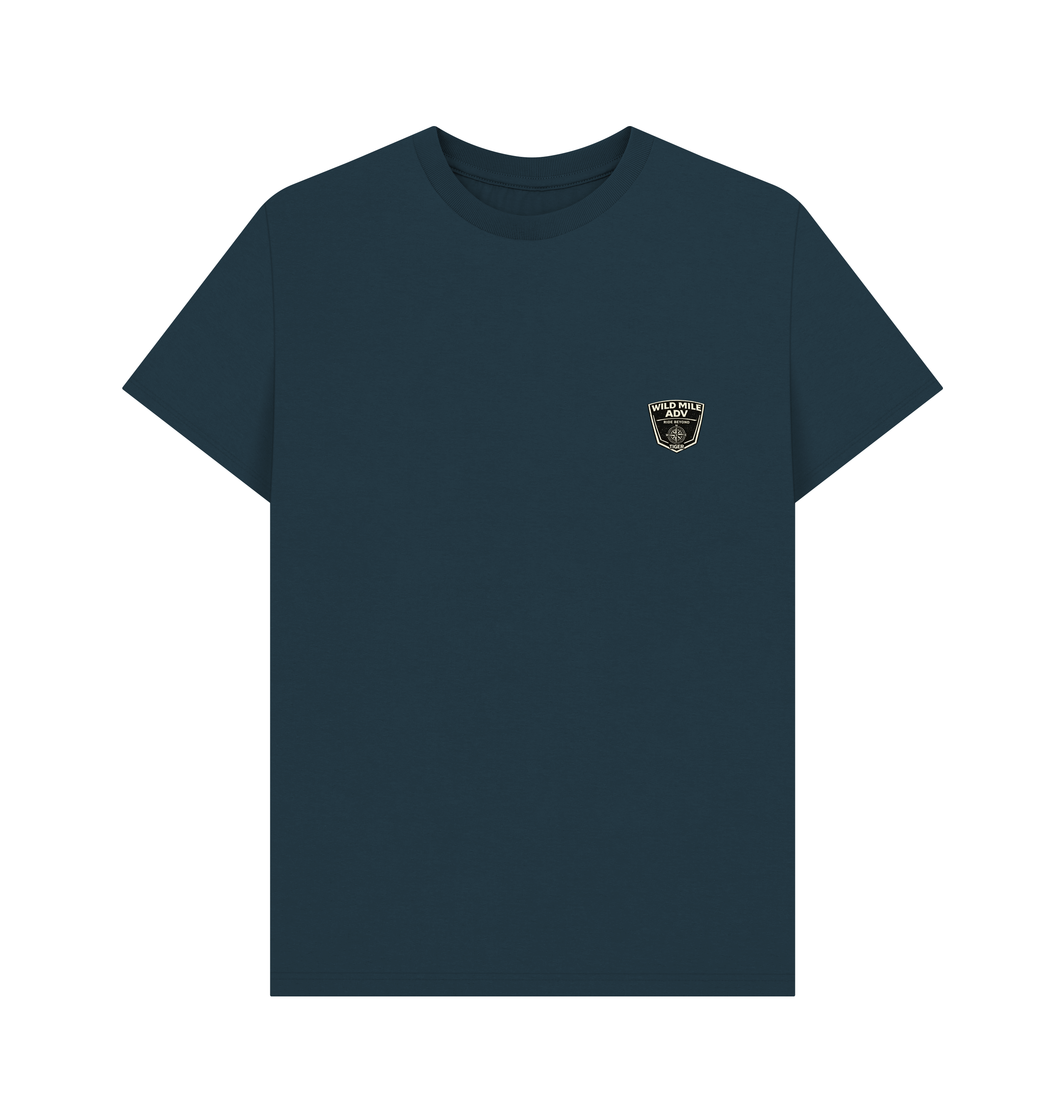 Denim Blue Printed T-shirt Front