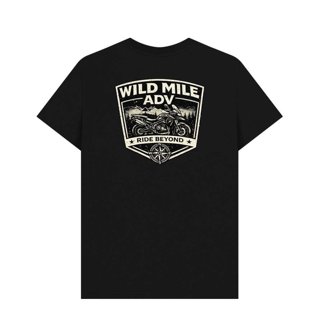 Black Printed T-shirt Back