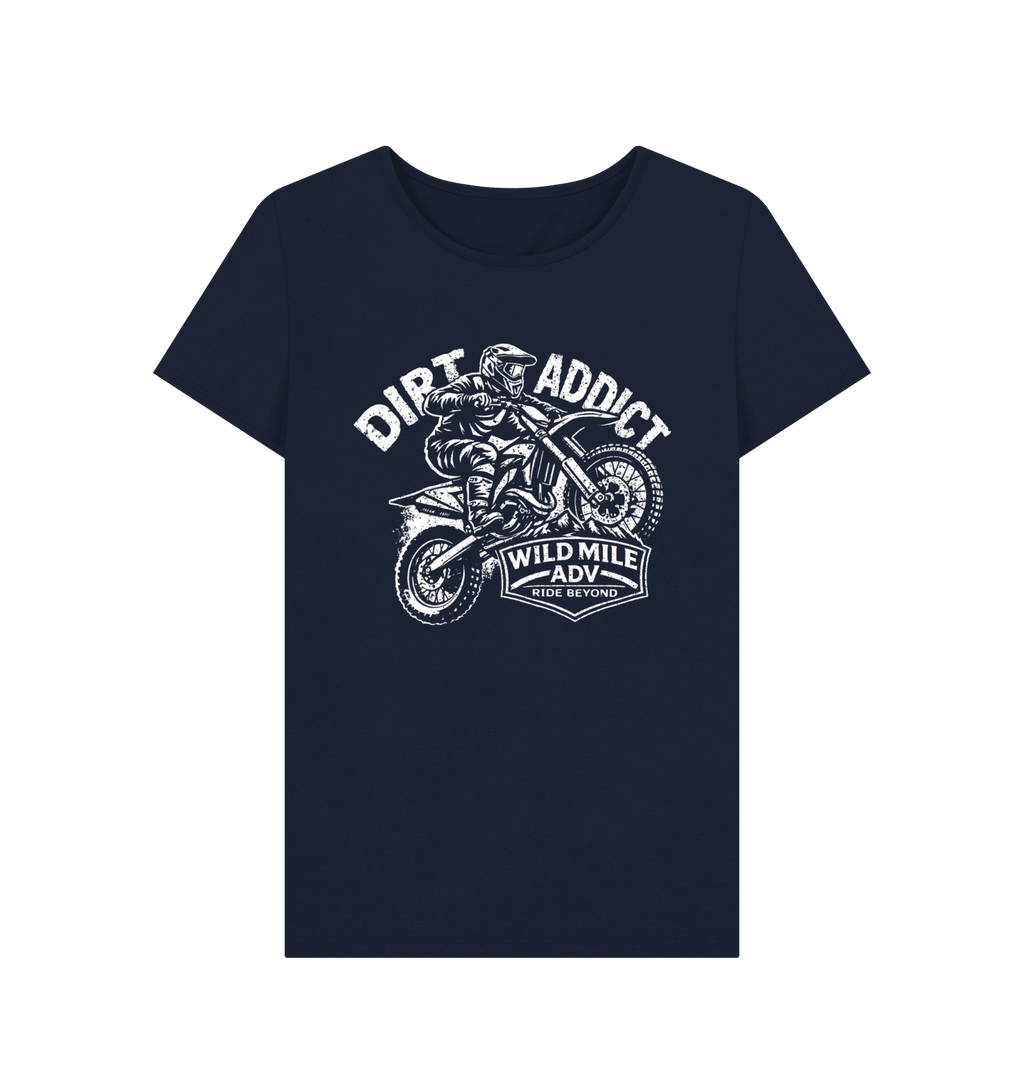 WMADV - Womens Dirt Addict CrewTee - Wild Mile ADVPrinted T-shirt