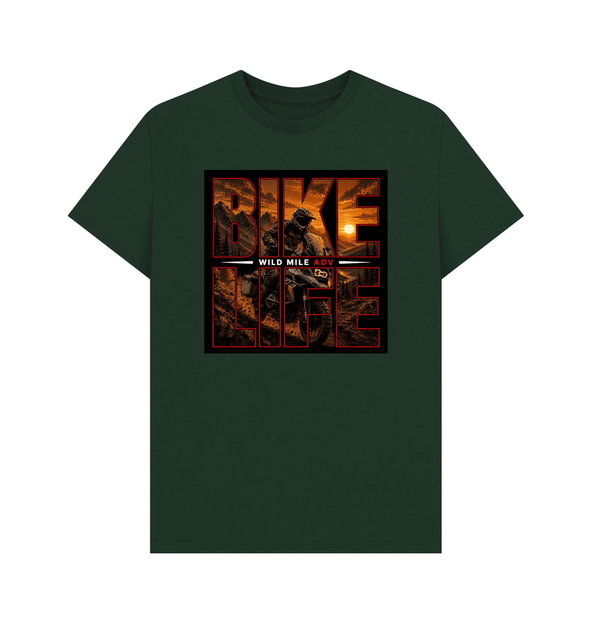 WMADV - Bike Life Tee - Wild Mile ADVPrinted T-shirt