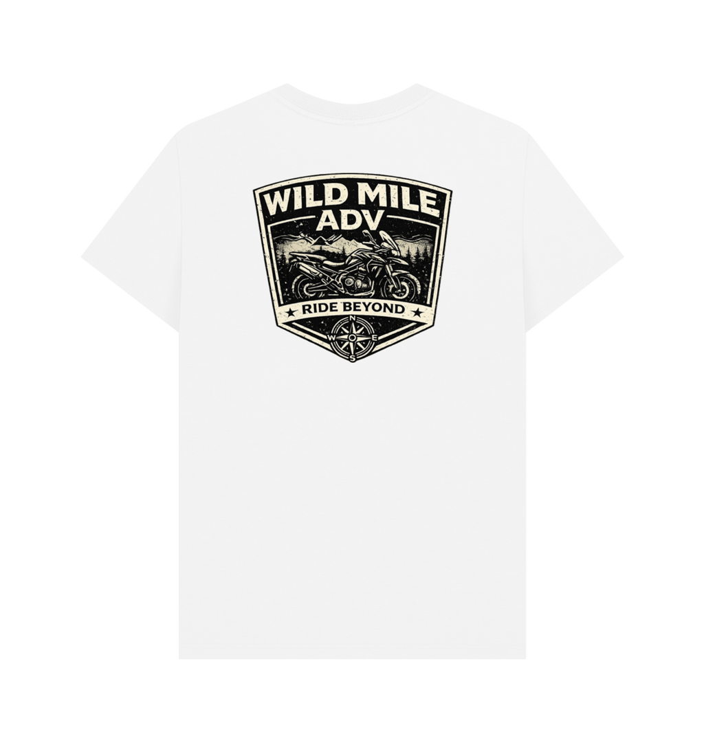 White Printed T-shirt Back