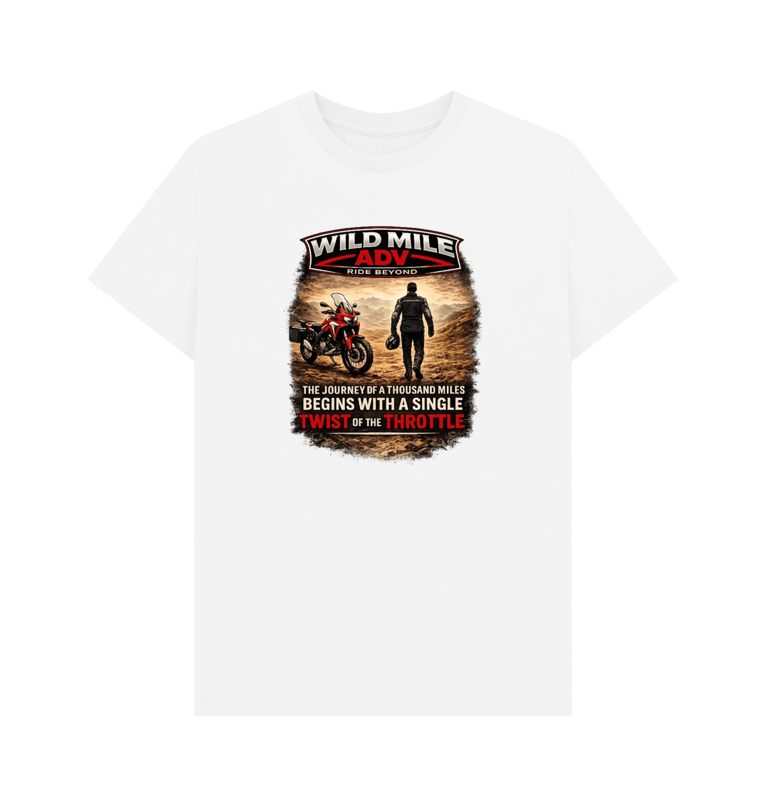 White Printed T-shirt Front