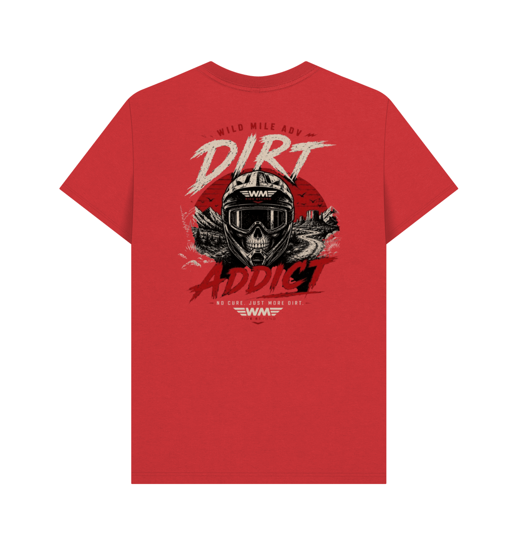Red Printed T-shirt Back