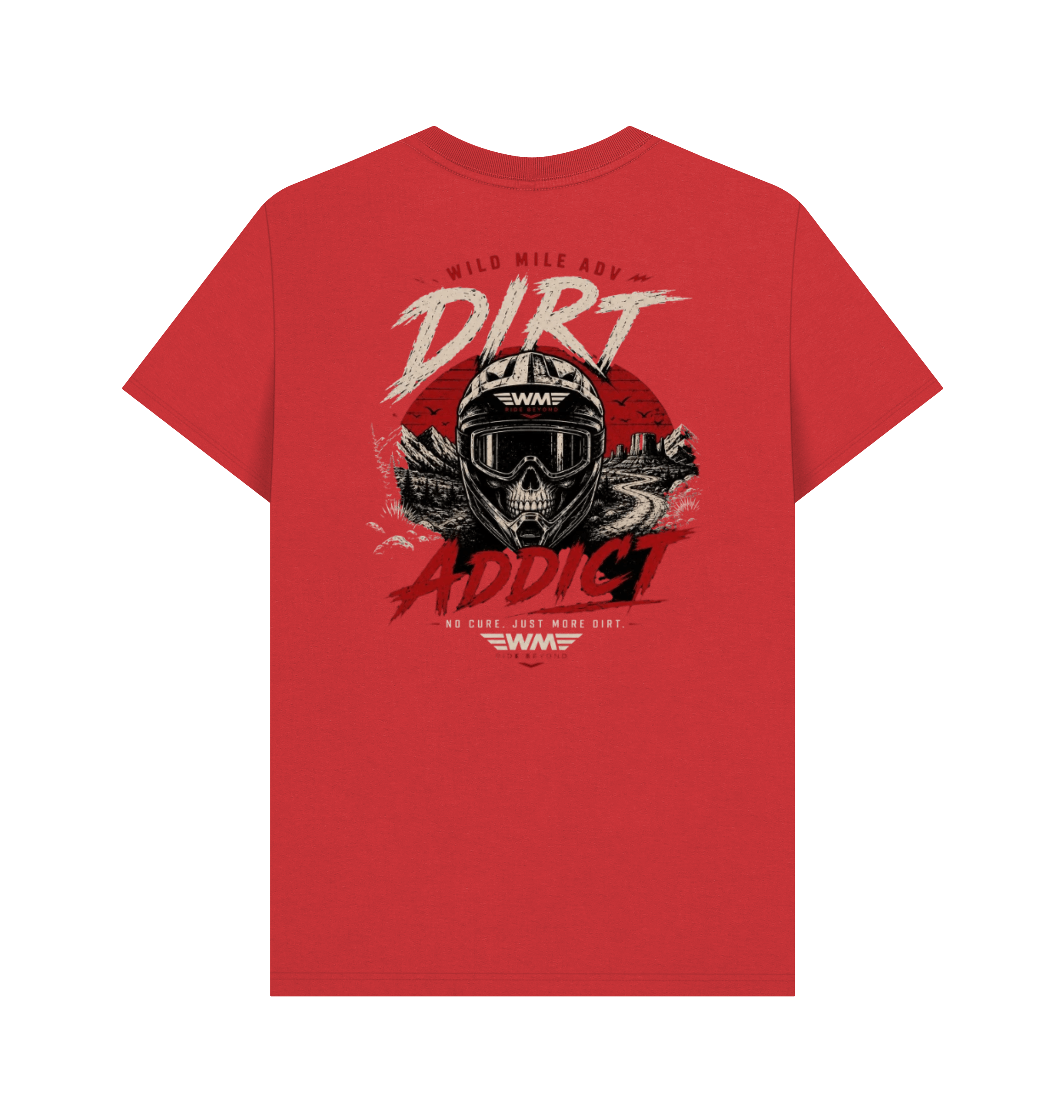 Red Printed T-shirt Back