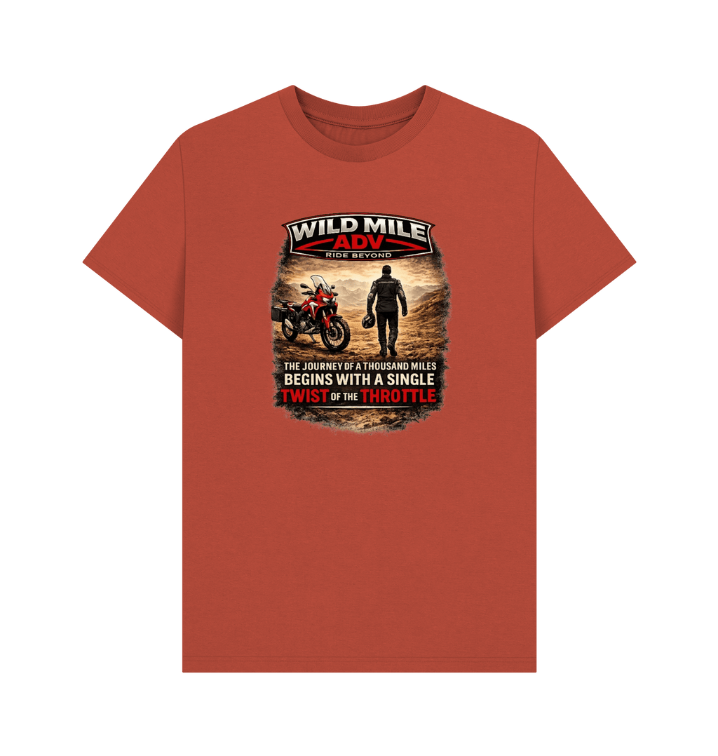 Rust Printed T-shirt Front
