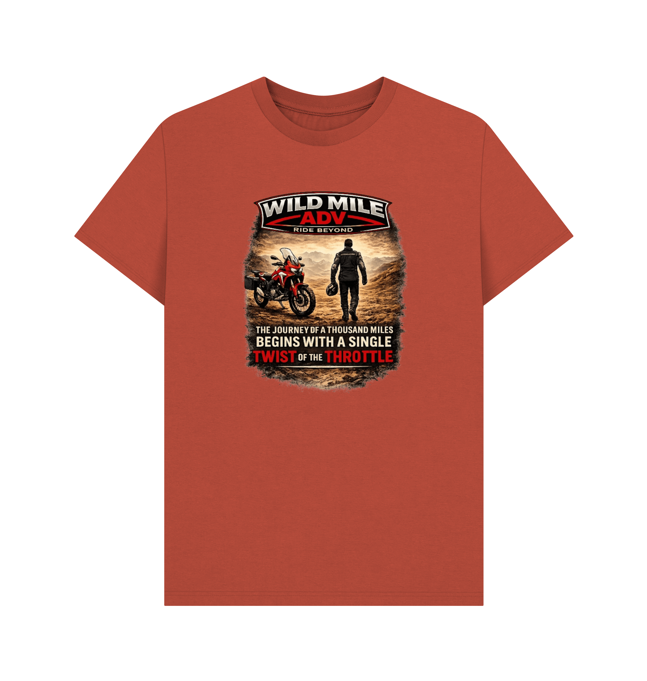 Rust Printed T-shirt Front