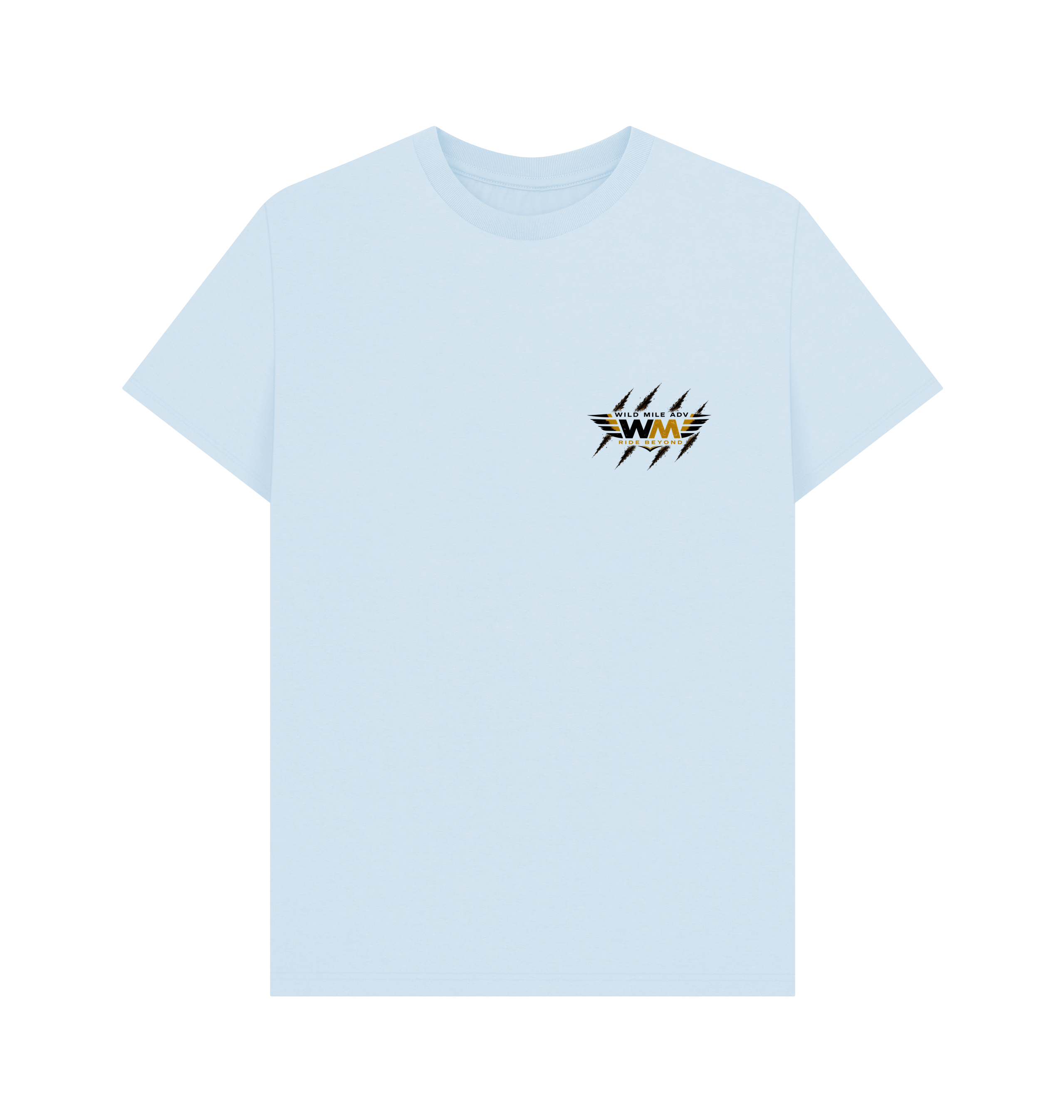 Sky Blue Printed T-shirt Front