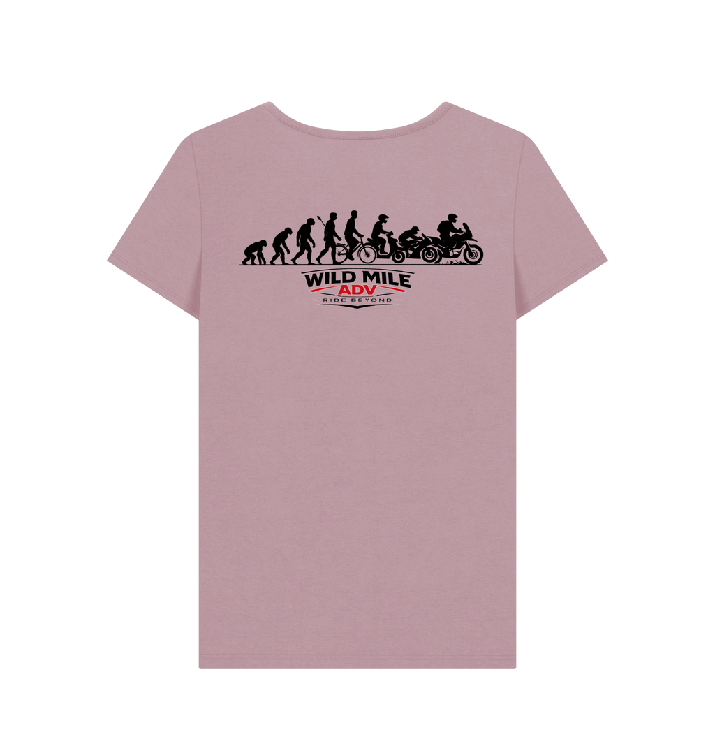 WMADV - Womens Evolution Crew Tee - Wild Mile ADVPrinted T-shirt
