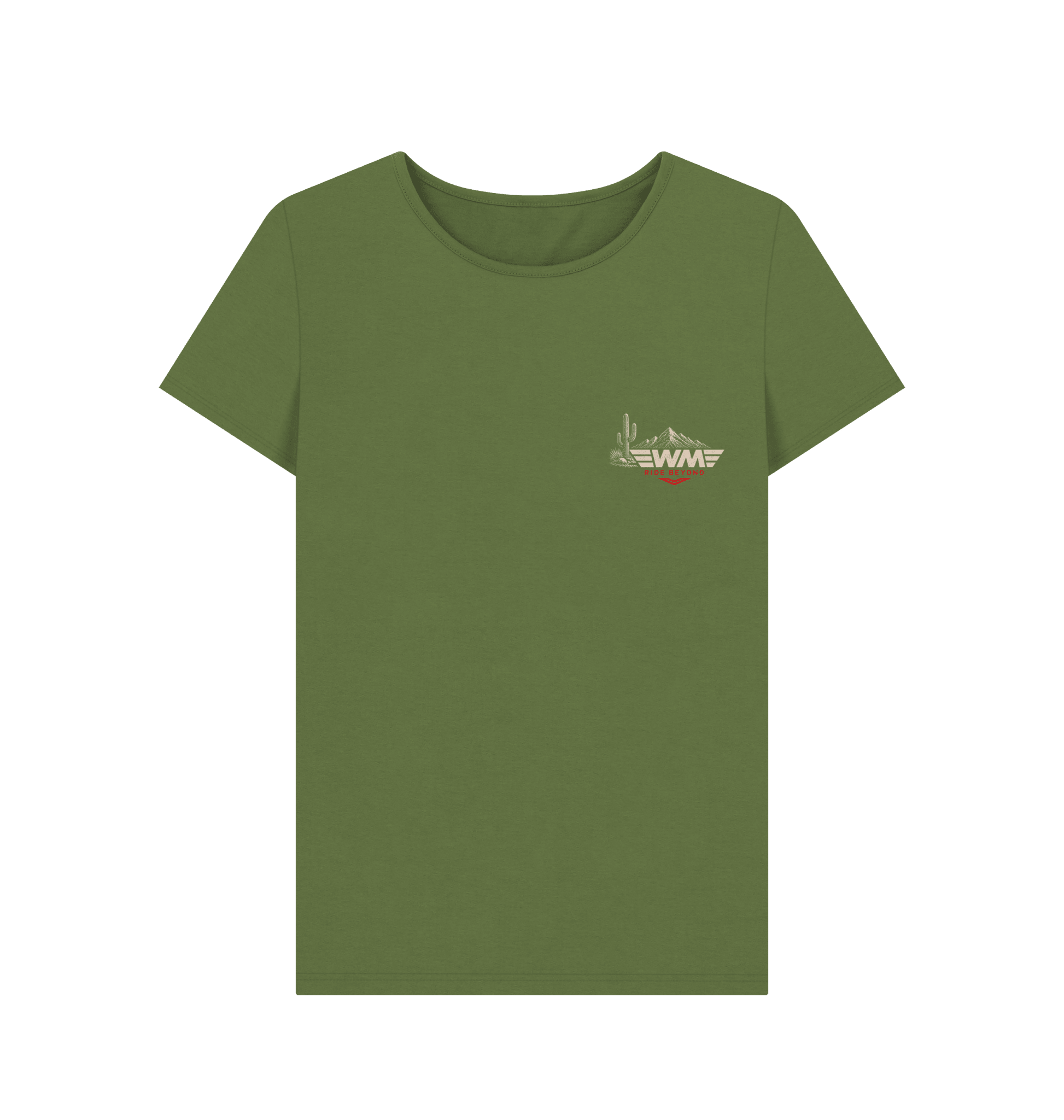 WMADV - Women's Dirt Addict Desert Skull Crew Tee - Wild Mile ADVPrinted T-shirt