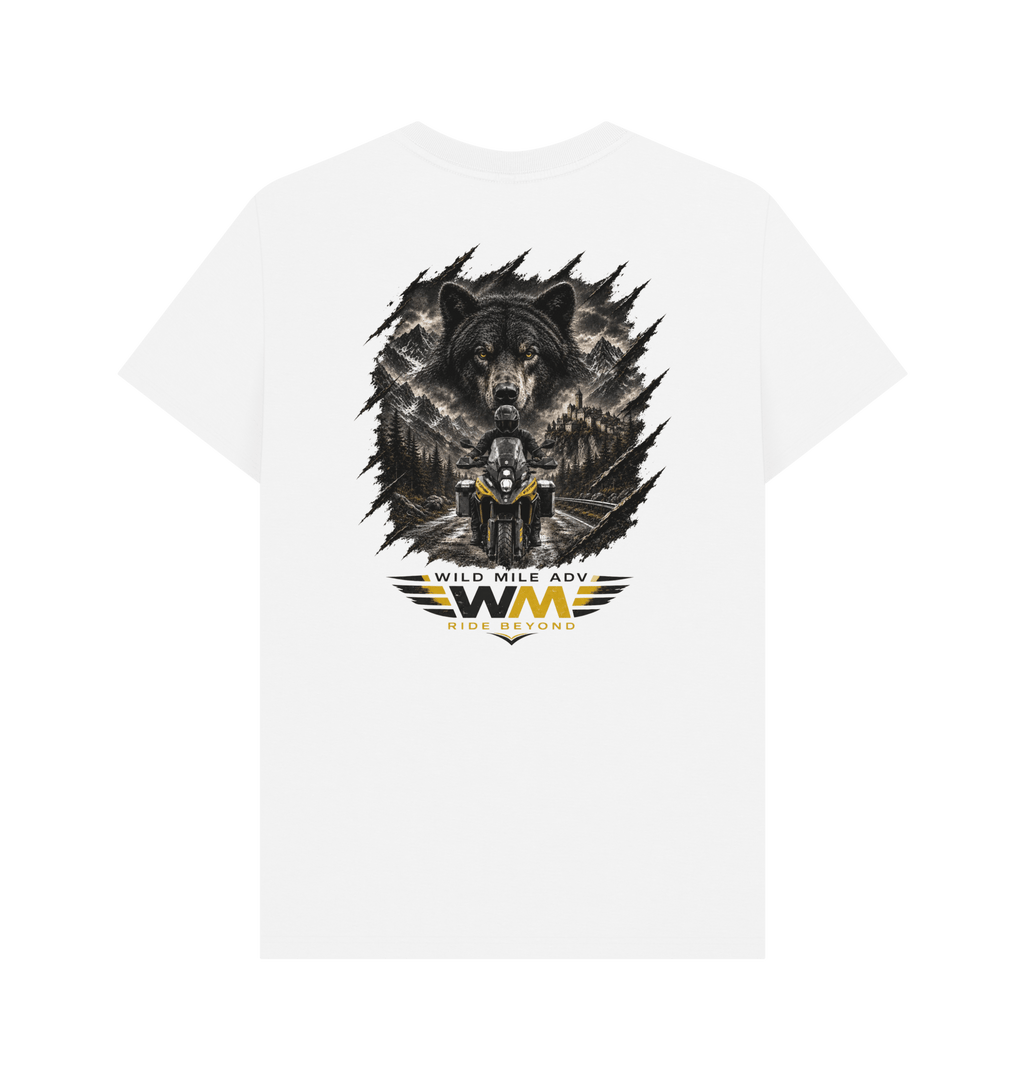White Printed T-shirt Back