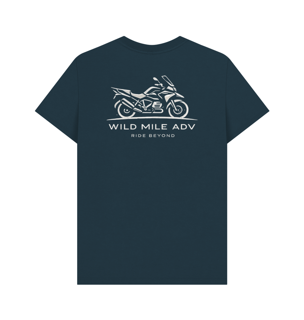Denim Blue Printed T-shirt Back